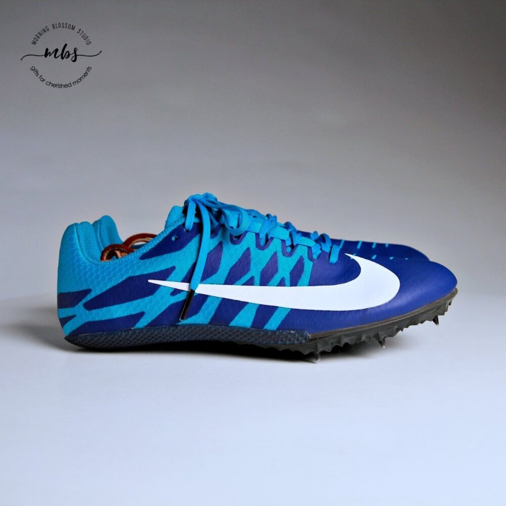 Nike Zoom‎ Men's Racing Sprint Cleats in Blue Men Size 8